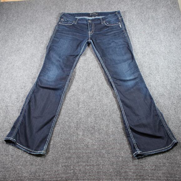 Silver Jeans Co. Frances 18” Bootcut – Women’s W33 L33, Dark Wash, Contrast - Picture 2 of 9